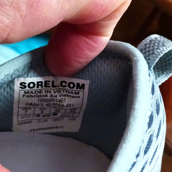 Sorel Kinetic Impact Lace Trainers in Crushed Blue, White Size 7M NWB - Picture 6 of 10